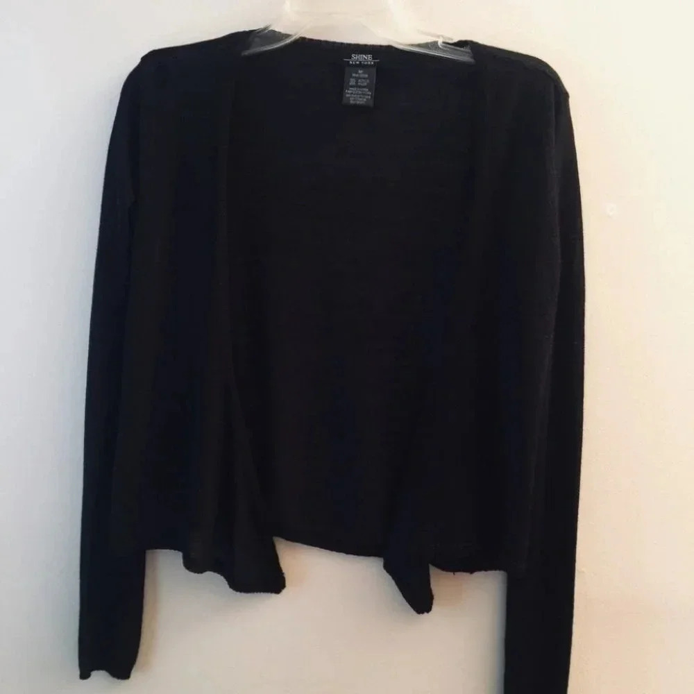 Shine New York Black Cardigans Sz Medium